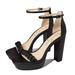 Jessica Simpson Shoes | New Jessica Simpson Peomi Black Ankle Strap Platform Heel Sandal | Color: Black | Size: 9