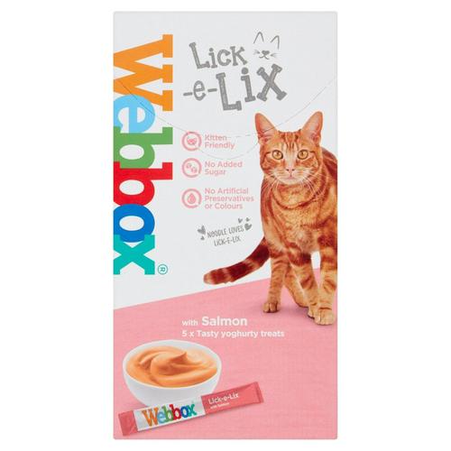 25x15g Salmon Webbox Lick-e-Lix Cat Treats