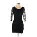 As U Wish Casual Dress: Black Dresses - Women's Size Medium