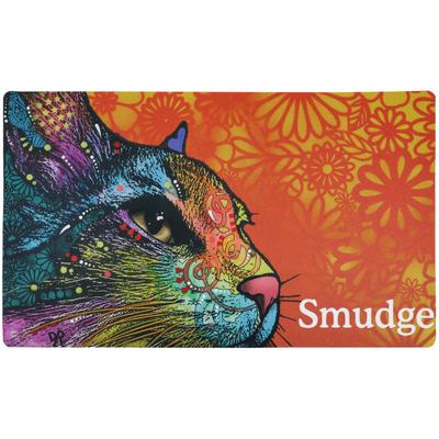 Drymate Dean Russo Smudge Personalized Cat Feeding Mat, 12" L X 20" W X 0.12" H, Medium
