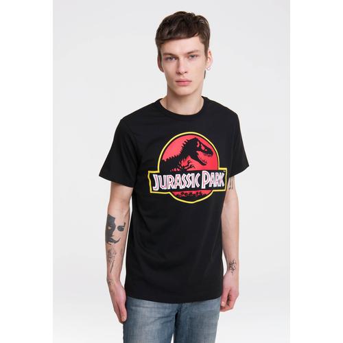 „T-Shirt LOGOSHIRT „“Jurassic Park Logo““ Gr. 5XL, schwarz Herren Shirts T-Shirts mit coolem Print“