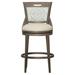 Fairfield Chair Riley Swivel 31.5" Bar Stool Wood/Upholstered in Gray | 45.25 H x 22 W x 25.5 D in | Wayfair 2014-07_9508 61_Espresso