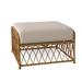 Woodard Cane Outdoor Ottoman w/ Cushion, Rattan | Wayfair S650005-92M