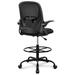 Inbox Zero Hrileena Mesh Drafting Chair Upholstered/Mesh in Gray/Black | 40.2 H x 25.2 W x 25.2 D in | Wayfair E305C8F973714CD6902CAA8C0A6C4A5B
