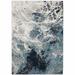 Blue/Gray 84 x 60 x 0.55 in Area Rug - 17 Stories Essyara Abstract Machine Woven Area Rug in Light Gray/Blue/Ivory | 84 H x 60 W x 0.55 D in | Wayfair