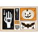 The Holiday Aisle® Frightfully Wicked I by Melissa Averinos - Wrapped Canvas Print Canvas in Black/Orange | 12 H x 18 W x 1.25 D in | Wayfair