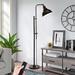 Williston Forge Gricell 66.1" Reading Floor Lamp, Metal in Black | 66.1 H x 10.2 W x 10.2 D in | Wayfair 5BA8D02468EC4F70AEF32C3903A0A927