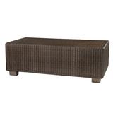 Woodard Montecito Wicker/Rattan Coffee Table in Gray | Outdoor Furniture | Wayfair S511213-70