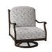 Woodard Casa Swivel Outdoor Rocking Chair in Black/Brown | 35.75 H x 29.5 W x 34 D in | Wayfair 3Y0477-48-09H