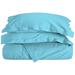 Wrought Studio™ Gosfield 100% Cotton 300 TC Modern & Contemporary 3 Piece Duvet Cover Set Cotton Sateen in Green/Blue | Wayfair