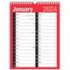 2024 A4 Month Per View Wall Office Planner Family Organiser Calendar UK Holidays