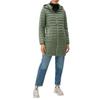 Steppmantel S.OLIVER, Damen, Gr. 44, grün (tannengrün), Web, Obermaterial: 100% Polyester. Futter: 100% Polyester, unifarben, casual, regular fit ca. Mitte Oberschenkel, Langarm eingesetzt elastischer Bund, Mäntel, mit Beutel