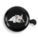WIRESTER Bicycle Bell Black Aluminum Alloy Mini Bike Bell With Ring Horn Accessories for Adults Men Women Kids Girls and Boys - French Bulldog Dog Lying Down Looking Up