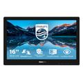 Philips 162B9TN/00 Monitor PC 39.6 cm (15.6") 1366 x 768 Pixel HD LCD Touch screen Da tavolo Nero