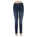 Old Navy Jeans - Mid/Reg Rise Skinny Leg Denim: Blue Bottoms - Women's Size 6 - Dark Wash