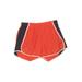 Nike Athletic Shorts: Red Color Block Activewear - Women's Size X-Small