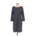 Gap Casual Dress - Shift: Blue Stripes Dresses - Women's Size Small