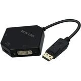 DP to HDMI VGA DVI Adapter Displayport to HDMI 4K Adapter 3 in 1 Display Port to HDMI VGA DVI Converter Male to Female