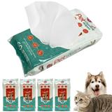 4 Pk Pet Cleaning Wipes Dog Cat Grooming Deodorize Hypoallergenic Dry Bath 240ct