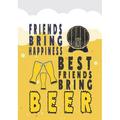 Friends Bring Happiness. Best Friends Bring Beer: Beer Tasting Journal. Great Gift for Beer Lovers to Note All Tasting Details.