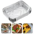 30 Pack Grill Drip Pan Aluminum Foil Disposable Grill Grease Tray Liner to Catch Oil Outdoor BBQ Grill Trays