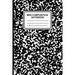 Mini Composition Notebook : 6 X 9 100 Pages Lined Ruled Notebook (Marble (Black)-[Professional Binding]