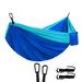 Outdoor Portable Hammock Breathable Swing Lightweight Camping Accessories Suitable for Home Hiking Picnic Royal Blue For Sky Blue