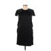 French Connection Casual Dress - Shift Crew Neck Short sleeves: Black Print Dresses - Women's Size 6