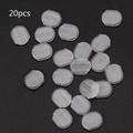 CANKER 20 Pieces Earring Pads Silicone Comfort Earring Cushions for Clip Back Earrings