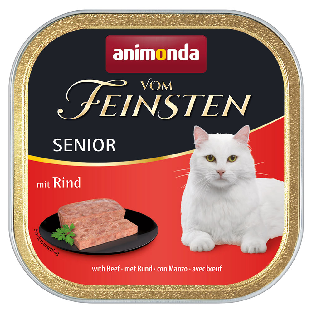 6x100g Senior Beef Animonda vom Feinsten Wet Cat Food