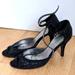 J. Crew Shoes | J.Crew Black Women's Glitter Sparkly Etta Strappy High Heels 9.5 Made In Italy | Color: Black | Size: 9.5