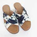 Madewell Shoes | Madewell The Skyler Slide Sandal In Tie-Dye 6.5 | Color: Blue/White | Size: 6.5