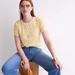 J. Crew Tops | J.Crew Broken-In Jersey T-Shirt, Sizes - S M L, Nwt (Tee, Top, Summer) | Color: White/Yellow | Size: Various