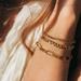 Free People Jewelry | Free People Gold Bracelet Set | Color: Gold | Size: Os