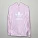 Adidas Shirts | Adidas Orginals Trefoil Logo Hoodie Pullover Sweatshirt Clear Pink Men’s Small | Color: Pink | Size: S