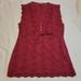 Converse Tops | 3 For $12 Women's Converse One Star Burgandy Sleeveless Blouse Size S | Color: Red | Size: S