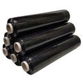 6 X Pallet Stretch Wrap Black Rolls 500mm x 25mu x 250M, Heavy Duty Strong Extended Core Stretch Shrink Film Packing Wrap Offer 2.00KG/Roll