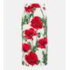 Dolce&Gabbana Floral-printed silk-blend midi skirt