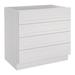 HomLux Hardwood Pre-Assembled Drawer Base Cabinet in Gray | 34.5 H x 18 W x 24 D in | Wayfair SD-4DB18-LC