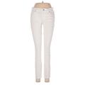 Gap Jeans - Mid/Reg Rise Skinny Leg Denim: Ivory Bottoms - Women's Size 27 - Light Wash