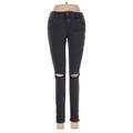 Joe's Jeans Jeans - Mid/Reg Rise Skinny Leg Denim: Black Bottoms - Women's Size 26 - Black Wash