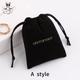 50 Personalized Color Logo Drawstring Bag Custom Bagging Jewelry Pouch Necklace Suede Skin Care Product