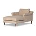 Birch Lane™ Troian Upholstered Chaise Lounge Linen/Wood in Brown | 32 H x 38 W x 61.5 D in | Wayfair 3E4D5AEEF8A1473789EB93913F51591C