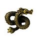 Astoria Grand Bronze Antique Dragon Design Metal Napkin Rings, Set Of 4 | 2 H x 1.5 W x 2 D in | Wayfair 3BC40575D63F43499786A1BAC16C3375