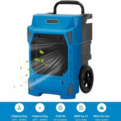 230 Pint Large Industrial Dehumidifier with Pump & Drain Hose