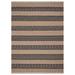 Hand Woven Flat Weave Kilim Wool Area Rug Contemporary Cream Charcoal D00113 - 10'x14'