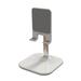 Aluminum Alloy Telescopic Phone Holder Creative Desktop Compatible Phone Base Bracket for Smart Phone Tablet (White)