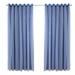 Gyuzh 40W x 84L Curtains for Bedroom Star Hollow Out Blackout Curtains for Kids Room Decor Double Layer Window Curtains 1 Panel 1 Panel Blue