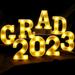 Graduation Party Decorations 2023 LED Marquee Light Up Letter â€œGRAD 2023â€� for Graduation Decorations Class of 2023 Kindergarten Preschool High School College Graduation Decorations Party Supplies