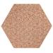 Furnish My Place Modern Indoor/Outdoor Commercial Solid Color Rug - Rust 11 Hexagon Pet and Kids Friendly Rug. Made in USA Area Rugs Great for Kids Pets Event Wedding